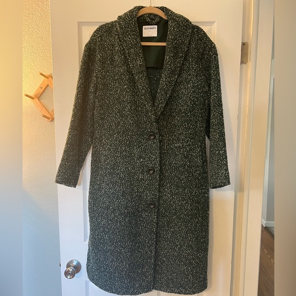 Old Navy wool blend green coat size M - Picture 1 of 8
